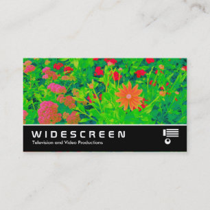 Widescreen 395 - Psychedelic Blume Bed. Visitenkarte