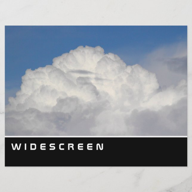 Widescreen - Nimbus-Wolken Flyer (Vorne)