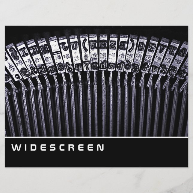 Widescreen - Schreibmaschine Flyer (Vorne)