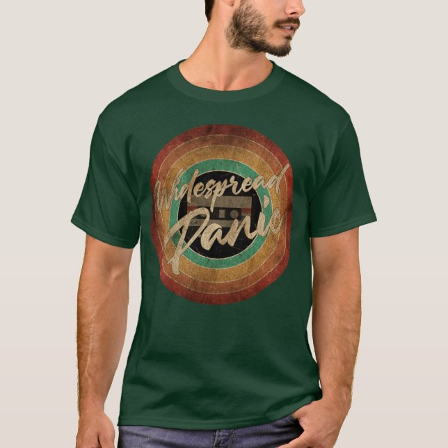 Widespread Panic Vintage Circle Art Freunde T-Shirt (Vorderseite)