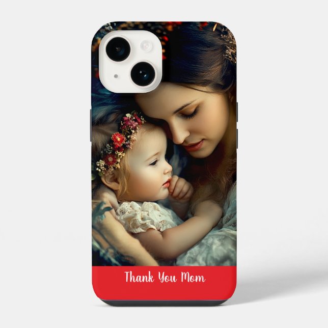 Widmung an Mütter iPhone Hülle (Rückseite)