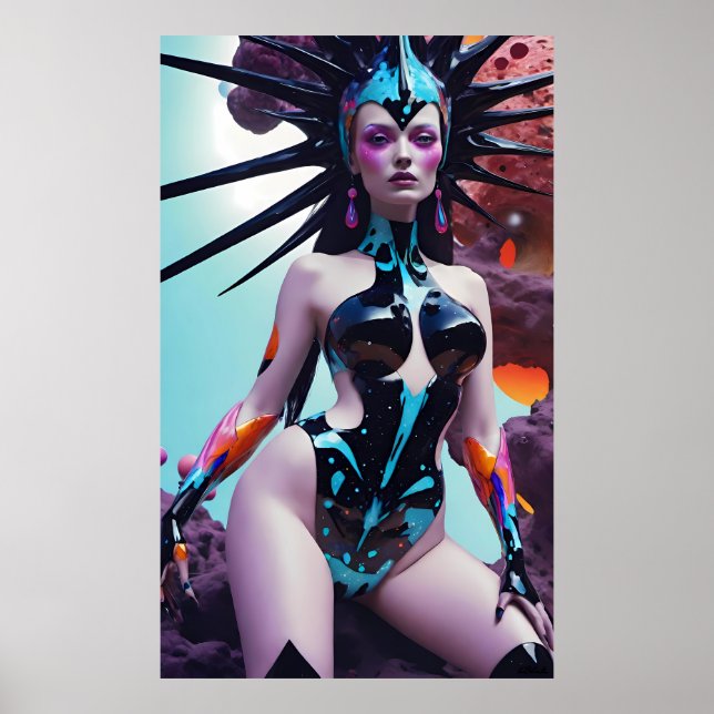 Widow Queen of the Scrum Run Poster (Vorne)