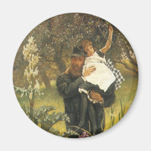 Widower von Tissot, Vintages Viktorianisches Portr Magnet