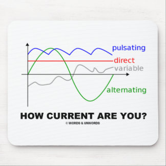 Wie aktuell sind Sie? (Physik verschiedener Ströme Mousepad