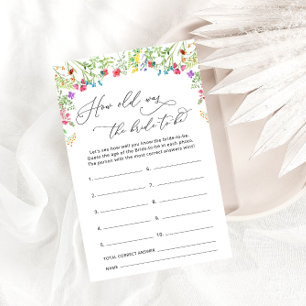 Wie alt ist das Bridge to Be Garden Bridal Game?