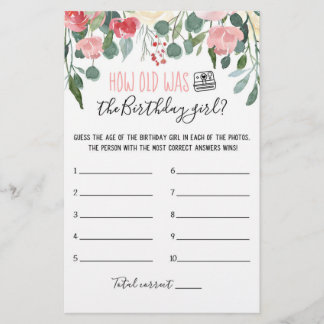 Wie alt ist das Geburtstagsmädchen Birthday Party-