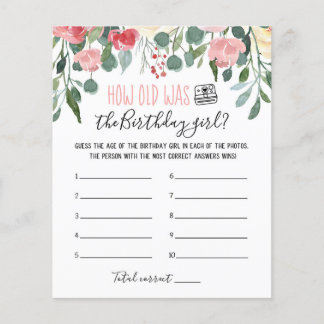 Wie alt ist das Geburtstagsmädchen Birthday Party-