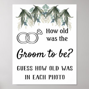 Wie alt sollte der Groom sein? Blumen Poster