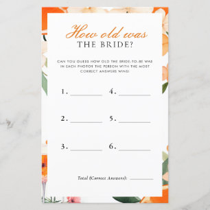 Wie alt war das Brautparty der Braut Aperol Spritz