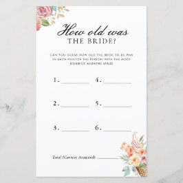 Wie alt war das Bride Scooper Brautparty Game?