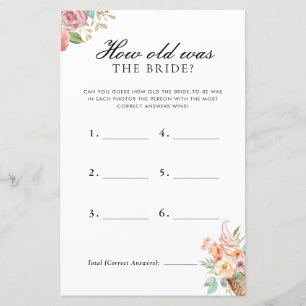Wie alt war das Bride Scooper Brautparty Game?