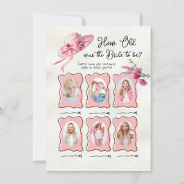 Wie alt war das Spiel von Bridge Derby Pink Hat Br Einladung