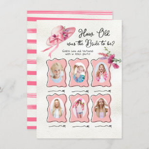 Wie alt war das Spiel von Bridge Derby Pink Hat Br Einladung