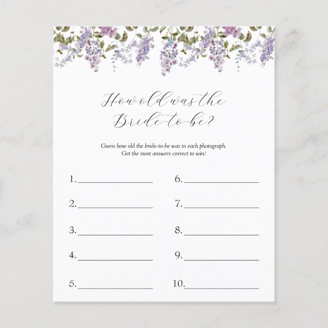 Wie alt war das zukünftige Spiel? (Vorderseite)