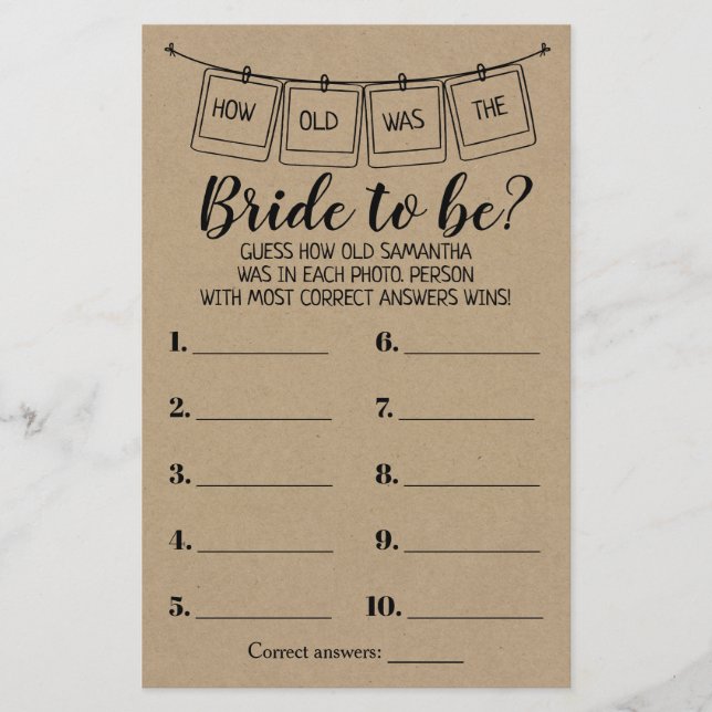 Wie alt war sie rustikal duschte zweisprachiges Sp (Vorderseite)