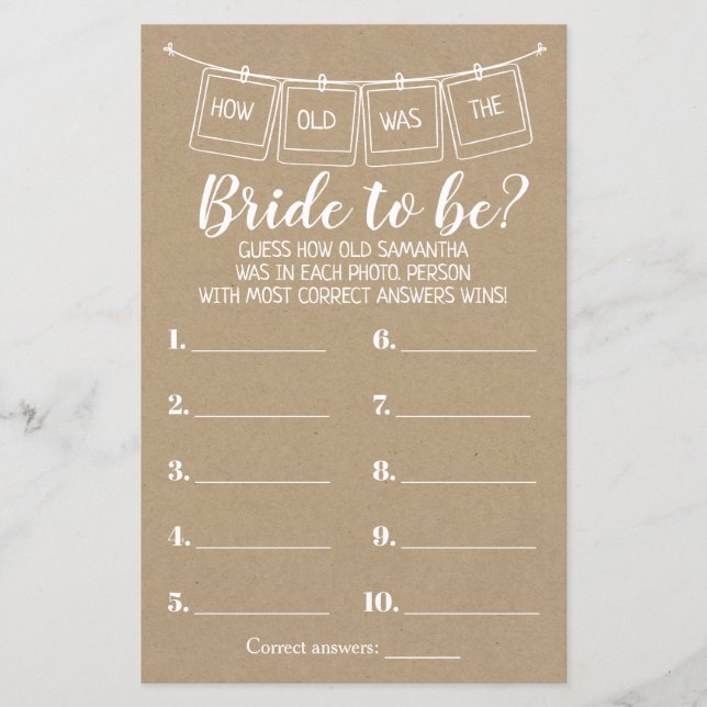 Wie alt war sie rustikal duschte zweisprachiges Sp (Vorderseite)