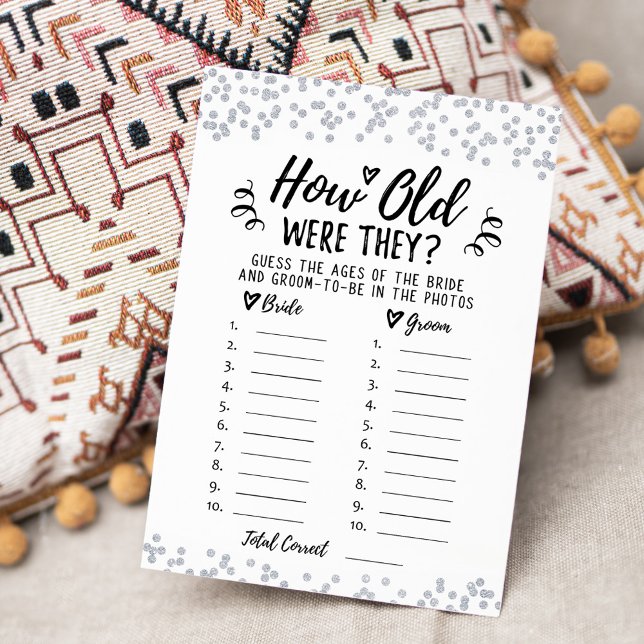 Wie alt waren sie Brautparty oder Hen Party Card Einladung (Von Creator hochgeladen)