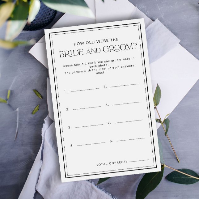 Wie alt waren sie Brautparty-Spiel (Von Creator hochgeladen)