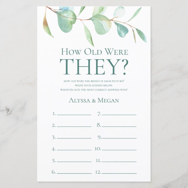 Wie alt waren sie Eukalyptus LGBTQ (Vorderseite)