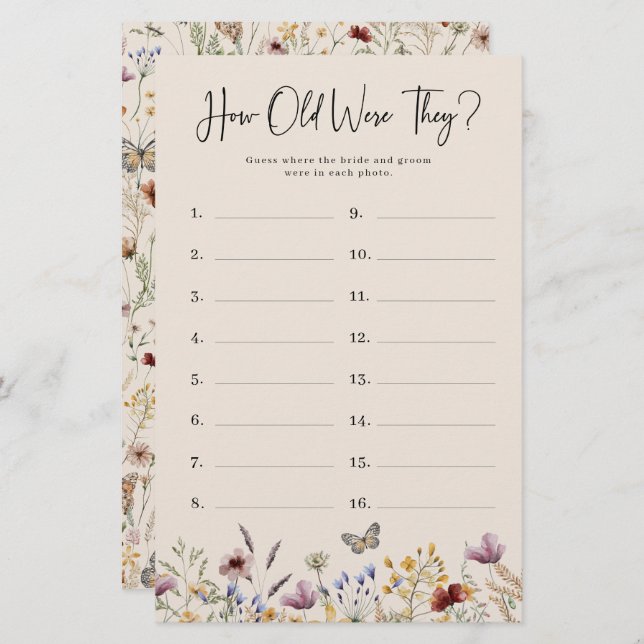 Wie alt waren sie geworden? (Vorne/Hinten)