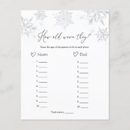 Wie alt waren sie, um ein Baby Duschspiel zu spiel