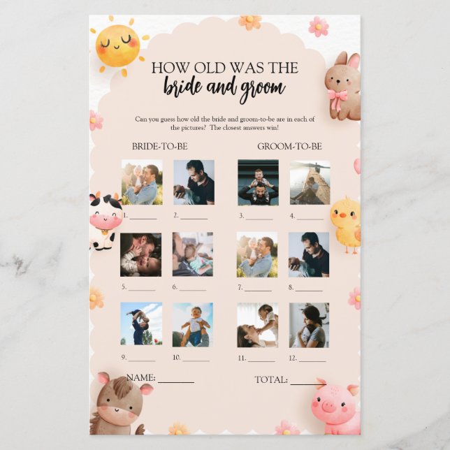 Wie alt waren sie, um ein Spiel zu errichten (Vorderseite)