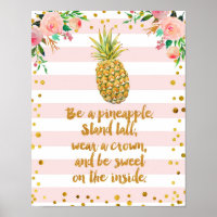 Wie Ananas Poster Art Print