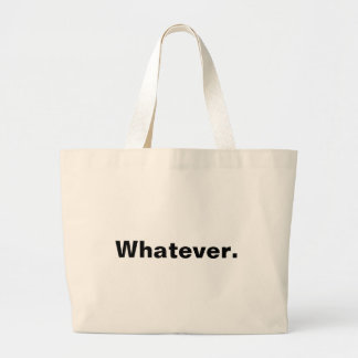 Wie auch immer ein Wort Minimaldesign Jumbo Stoffbeutel