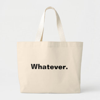Wie auch immer ein Wort Minimaldesign Jumbo Stoffbeutel