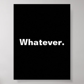 Wie auch immer ein Wort Minimaldesign Poster