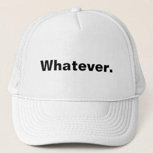 Wie auch immer ein Wort Minimaldesign Truckerkappe