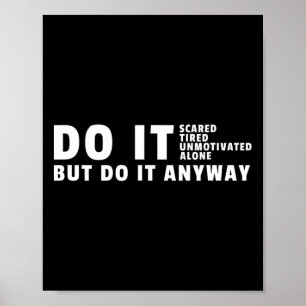 Wie auch immer - Gym Motivation Bodybuilding Poster
