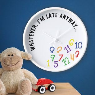 Wie auch immer, ich bin zu spät, sonniges, farbige uhr