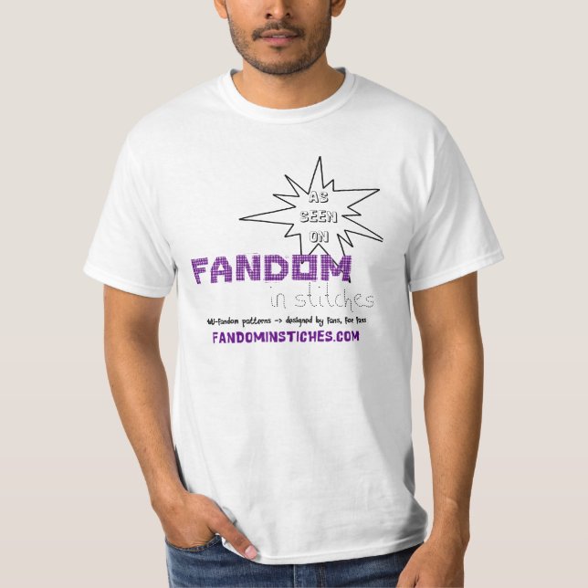 Wie auf Fandom in den Stichen gesehen T-Shirt (Vorderseite)