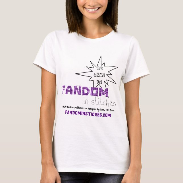 Wie auf Fandom in den Stichen gesehen T-Shirt (Vorderseite)