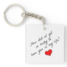 Wie bekam ich so einen glücklichen Schlüsselanhäng