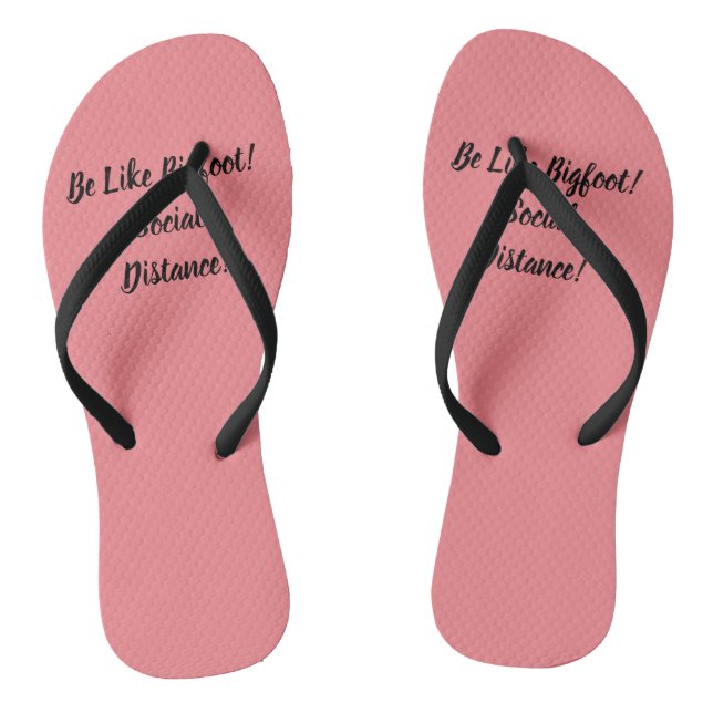 Wie Bigfoot und soziale Distanz Flip Flops (Fußbett)