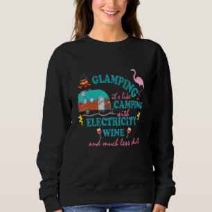 Wie Camping glänzen Sweatshirt
