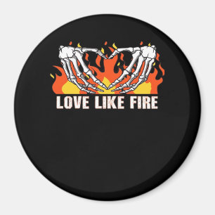 Wie Classic - Skelettfächer Herz Magnet