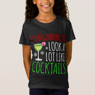 Wie Cocktails Spaß frohe Weihnachten Weihnachten T-Shirt