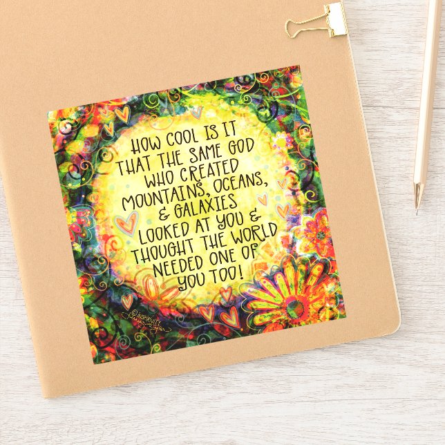 Wie Cool ist es, Gott Hübsche Inspiritivität Inspi Aufkleber (Notizbuch)