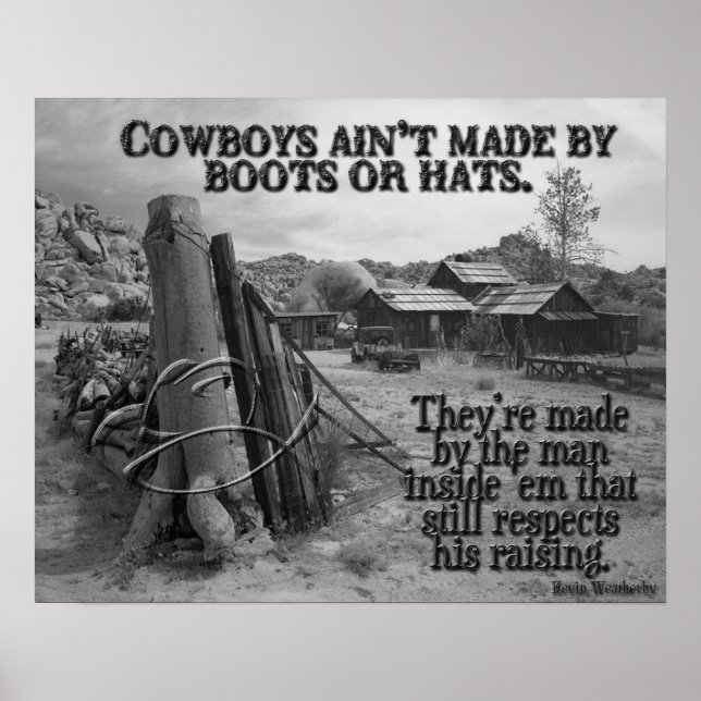 Wie Cowboys gemacht werden Poster (Vorne)