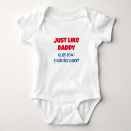Wie Daddy, Funny Message Baby One-Piece, Baby Strampler