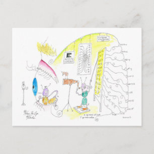 Wie das Auge arbeitet Postkarte