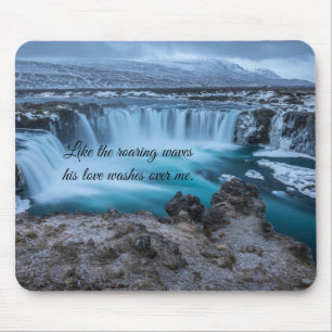 Wie das Roaring Waves Blue Ocean Mouse Pad Mousepad