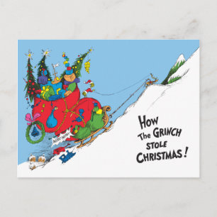 Wie der Grinch Stiel Weihnachten! Feiertagspostkarte