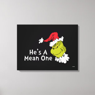 Wie der Grinch Weihnachten gestohlen hat Er ist Leinwanddruck