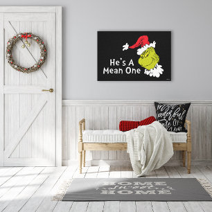Wie der Grinch Weihnachten gestohlen hat   Er ist  Leinwanddruck