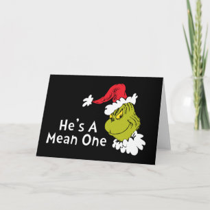 Wie der Grinch Weihnachten stahl Er ist ein böse Karte