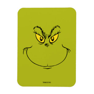 Wie der Grinch Weihnachten stahl Gesicht Magnet